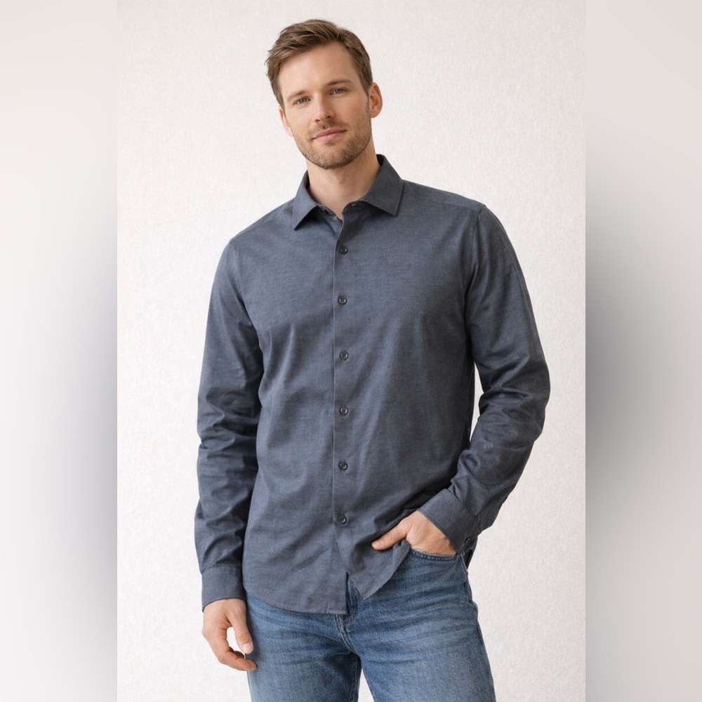 B107-Zara Men’s buttoned down shirt